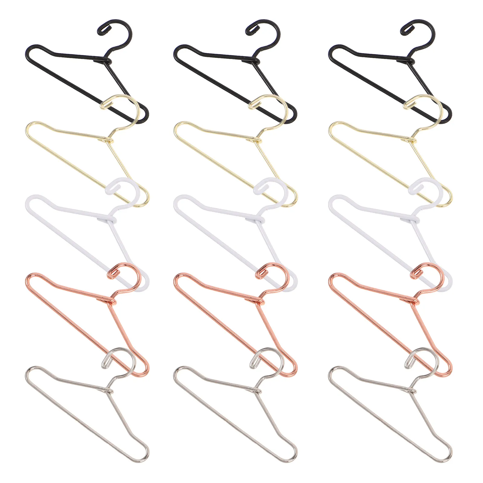 

50Pcs Miniature Clothes Hangers Compact Style for Dollhouse Closet Organization Mini Wardrobe Display Accessories
