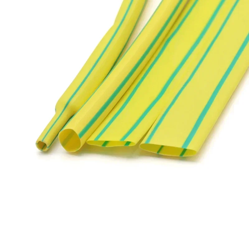 1~5m 2:1 Heat Shrink Heatshrink Tube Yellow Green Diameter 1mm ~ 50mm Wire Repair DIY Cable Protecctor Tubing Sleeving Wrap