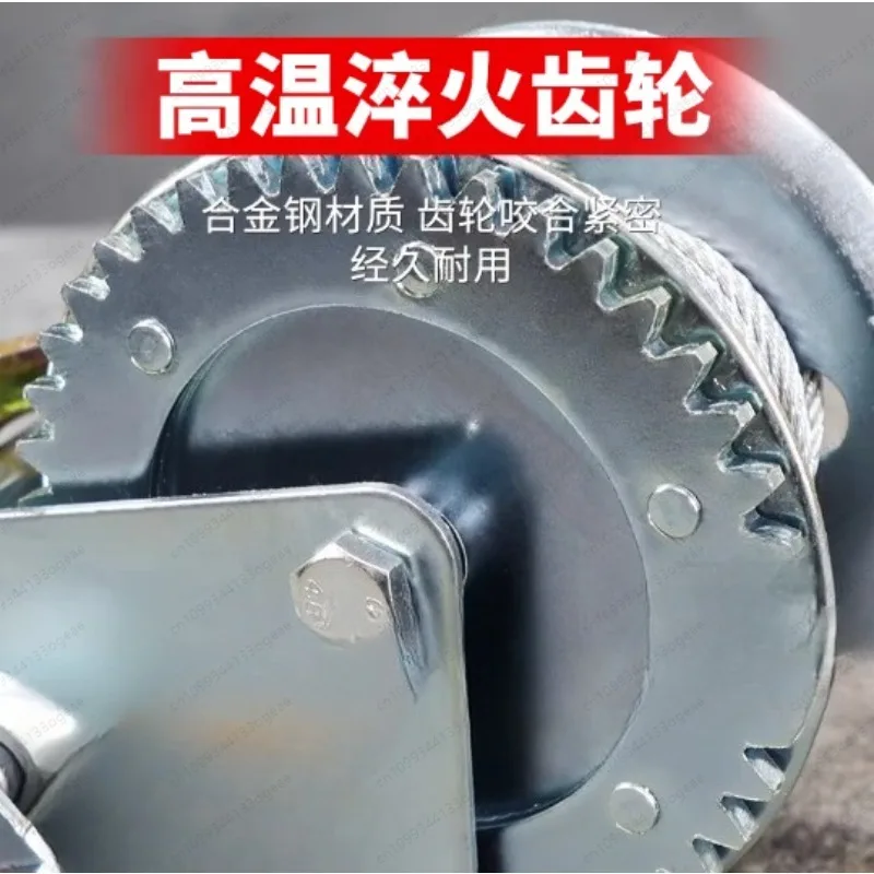 Hand Winch 600-3000 Pounds Manual Winch Wire Rope Traction Hoisting Winch Complete Specifications