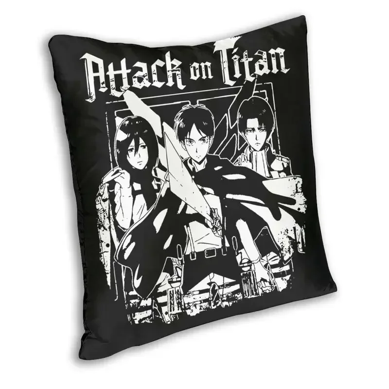 Anime Manga Attack On Titan AOT Throw Pillow Case Home Decor Shingeki No Kyojin Cushion Cover 40x40 Pillowcover for Living Room