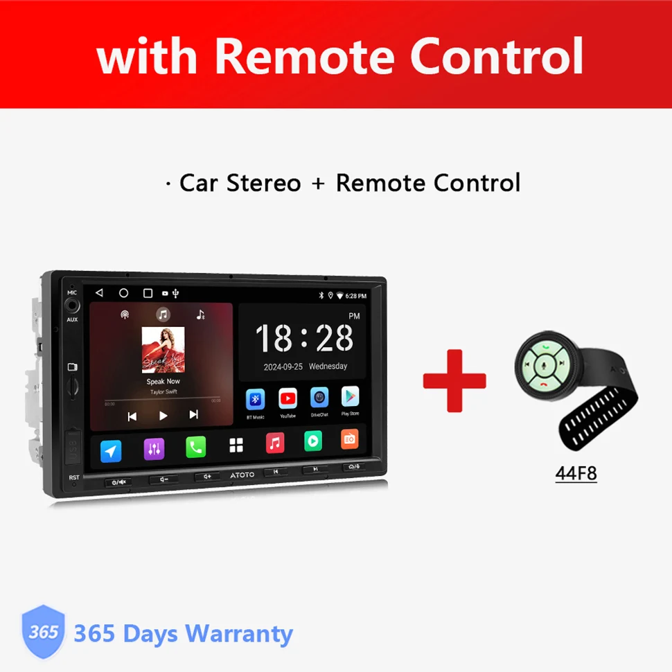 7 inch 2Din Android autoradio draadloos Carplay scherm Android Auto dubbele 2 Din Bluetooth stereo audio multimediaspeler