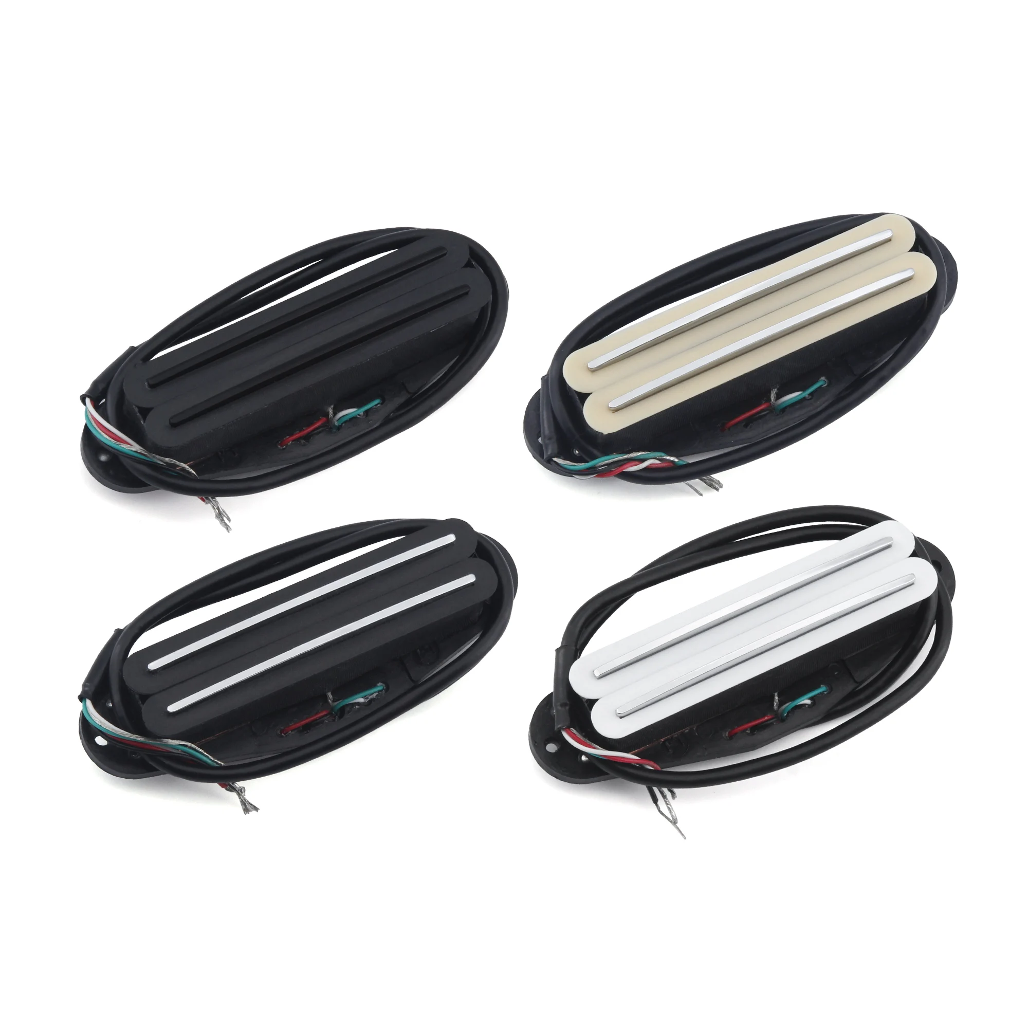 

FLEOR 1PCS Ceramic Hot Dual Rails Pickup ST Electric Guitar Pickup 6K Guitar Parts -4 Colors Choose