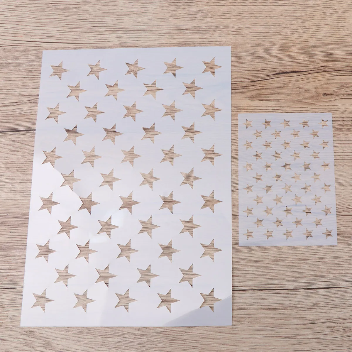 3Pcs Star Stencil Kit Premium Thick Plastic Drawing Templates for Pigment Painting Stamp Wall Art Paper Craft Fabric DIY