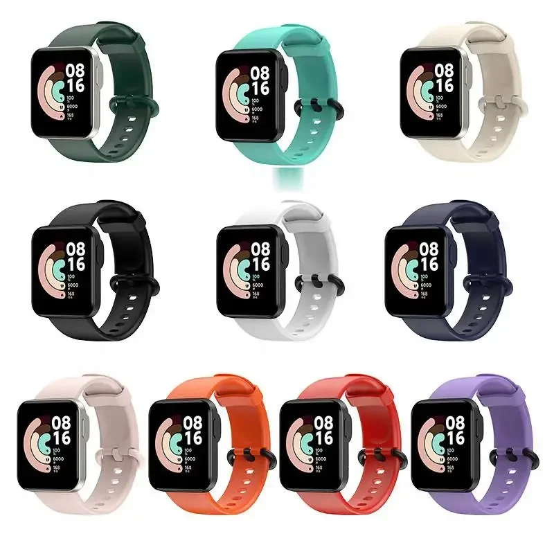 

Band For Xiaomi Redmi Mi Watch 1 2 Lite Silicone Strap Redmi watch 1/2 Smart Watch Poco watch/Redmi Horloge 2 Wrist Correa