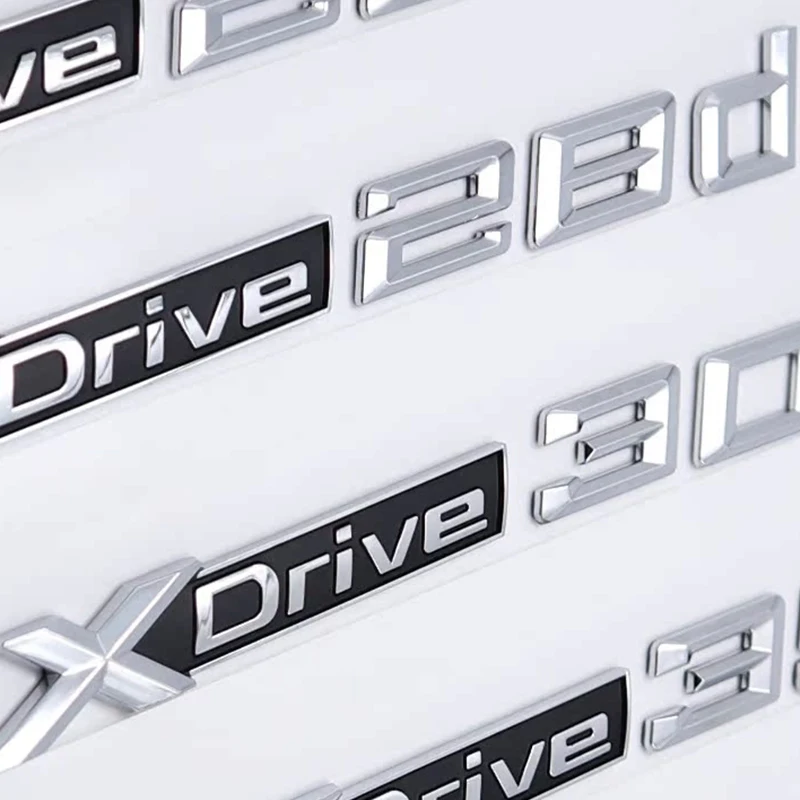 

3D SDrive 20i 23i 25i 28i 20d 23d 25d 28d Car Fender Emblem Trunk Badge Sticker For BMW M X1 X3 X4 X5 X6 X7 GT Logo Accessories