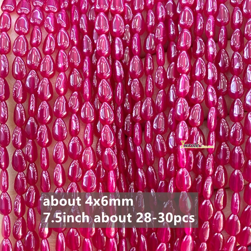 flat drops 4x6mm