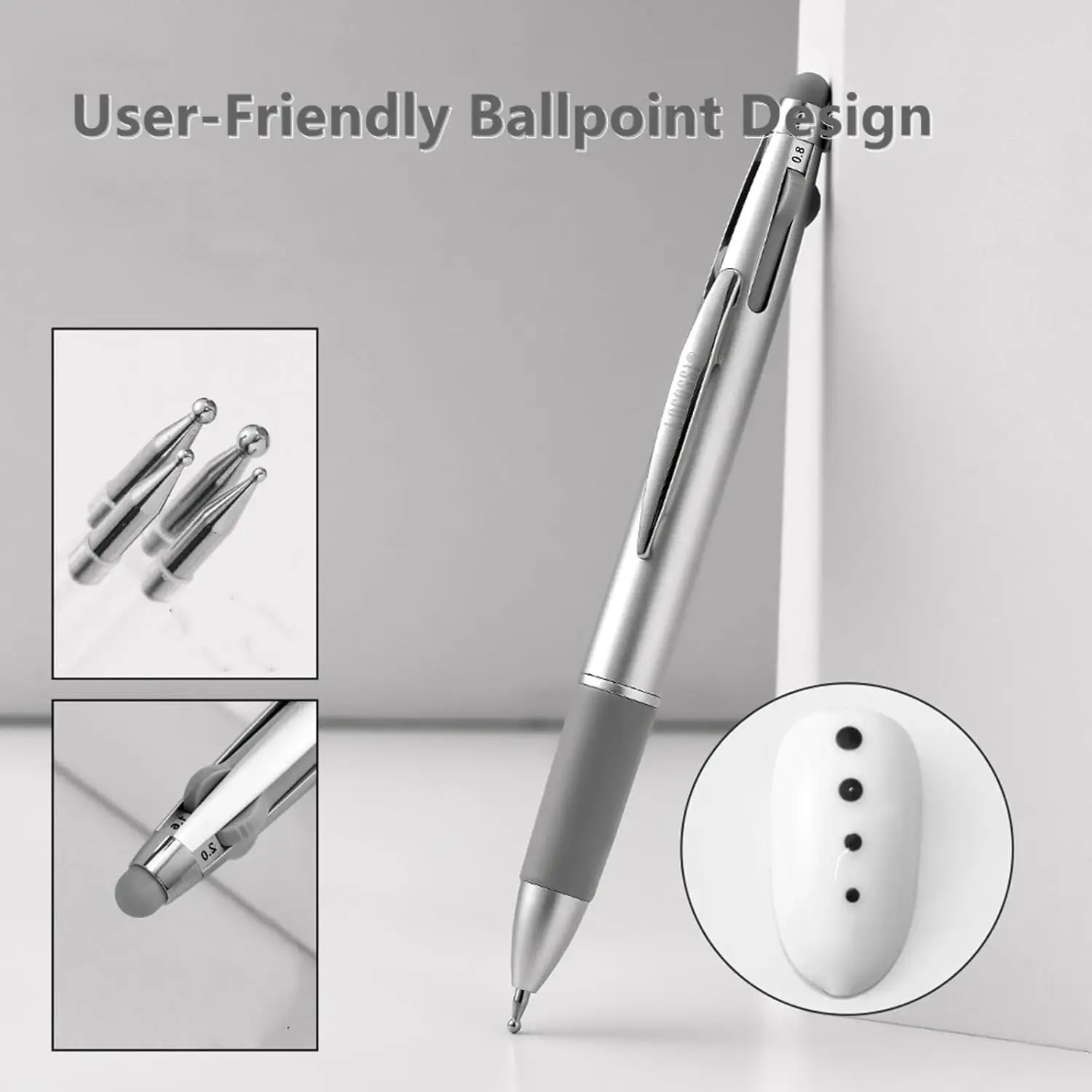 YIKOOLIN 5-in-1 Nail Dotting Pen Art Tools Ballpoint Pen Design Nail Art Tip Dot Paint Manicure Kit for Home And Salon Use