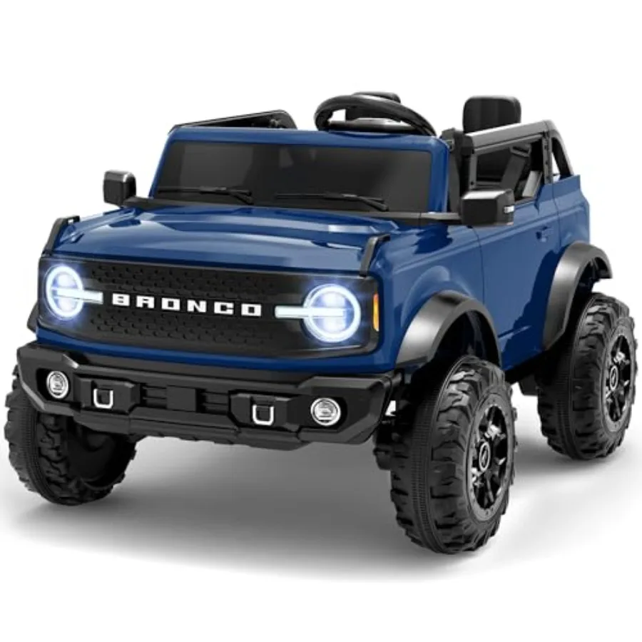 

24V Licensed Ford Bronco 2 Seater Electric Ride on Car for with Remote Control Seat Belts Soft Start LED Headlights Bluetooth B