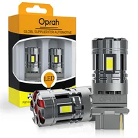 2 uds luces LED para coche de alta potencia 3570SMD Canbus P21W 1156 1157 P21/5W 7440 W21W lámpara indicadora de señal bombilla de freno trasero con ventilador 12V