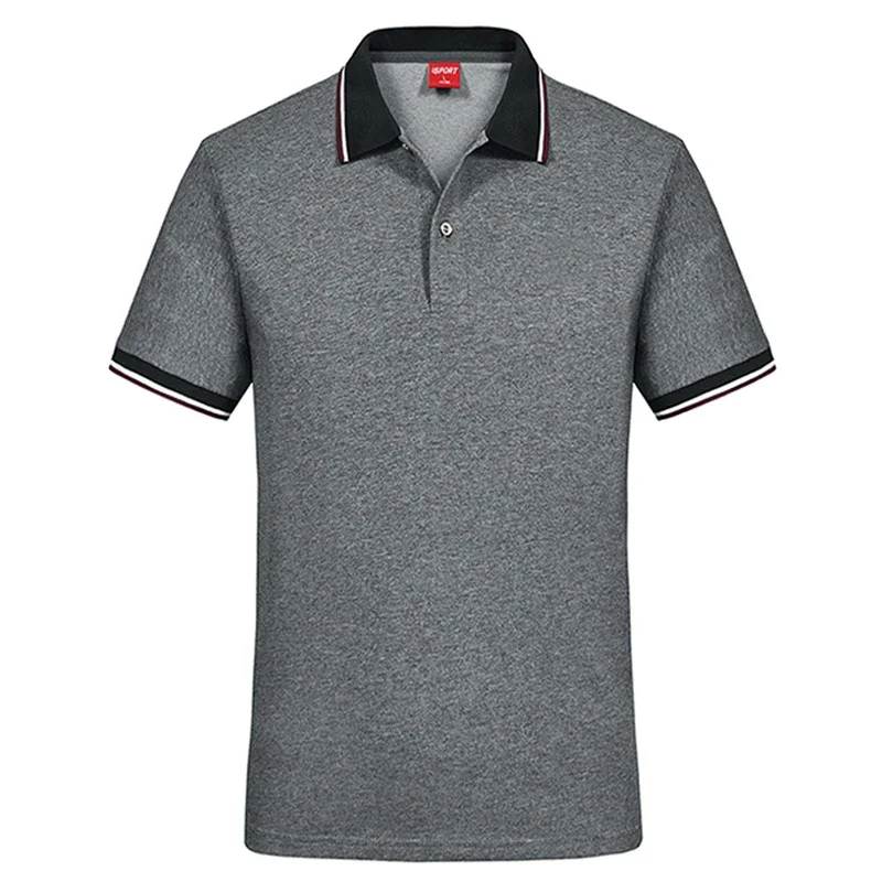 Men Fashion Polo Shirt New Simplicity Lapel Breathable Comfort Tops Summer Outdoor Solid Casual Commercial Affairs T Shirt Men