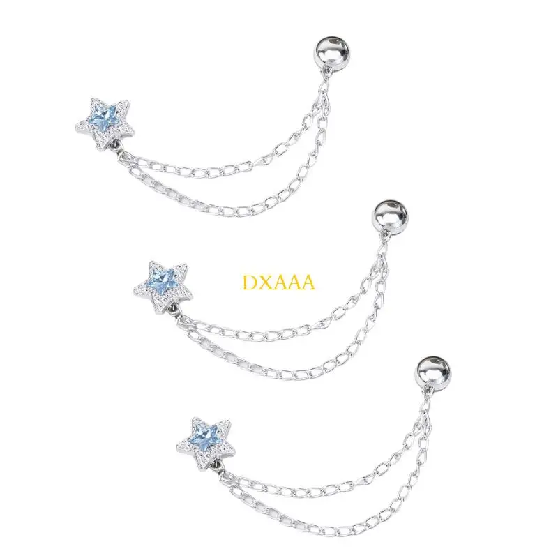 DXAA Closure Pant Leg Chain With Reinforced Perfect For Athletic Wear Outdoor Adventures And Daily Use Blue Color