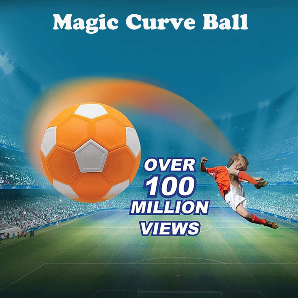 Curve Soccer Ball Curve and Swerve Soccer Ball High Visibility Swerve Soccer Ball Trick Shot Ball for Boys and Girls