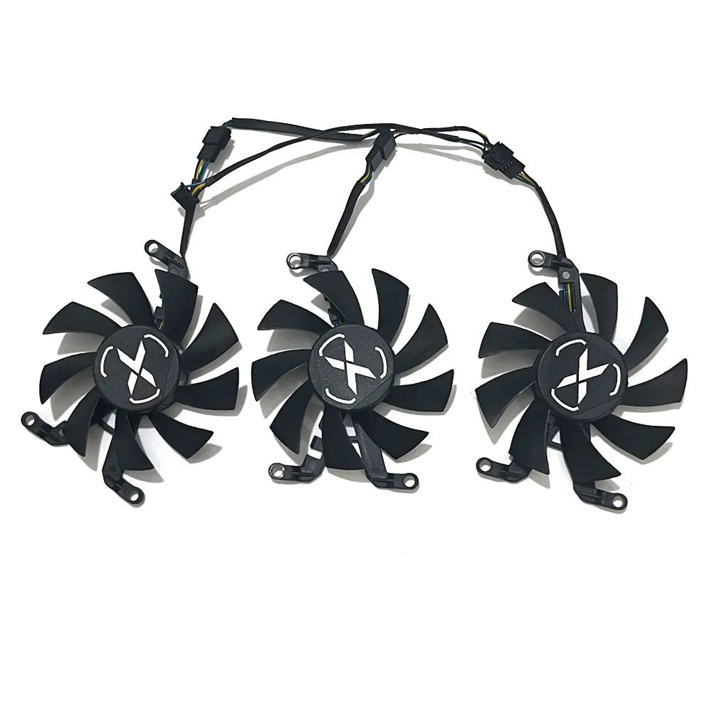 NEW 75MM RX 6600XT 6500XT T128015SM GPU Cooling Fan For XFX Speedster BLACK MERC RX 6600XT 6650XT Graphics Card Cooler Fan