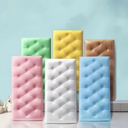 High-Quality Anti-Collision Diy Wall Mat Pad Thicken 3D Wall Stickers Self-adhesive Wallpaper Kids Bedroom Soft Cushion