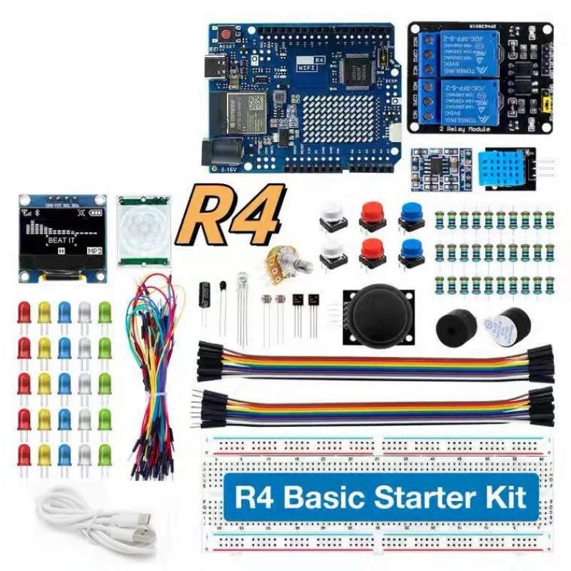 2024NewArduin0Development Kit CompatibleUNO R4BeltWiFi Beginner Entry-Level Development Kit