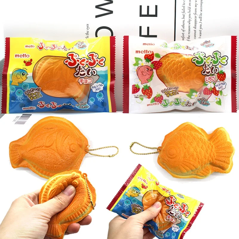 Simulation Food Fish Foam Bag Accessories Food Keychain Pendant 6 Random Delivery Bags Can Be Selected