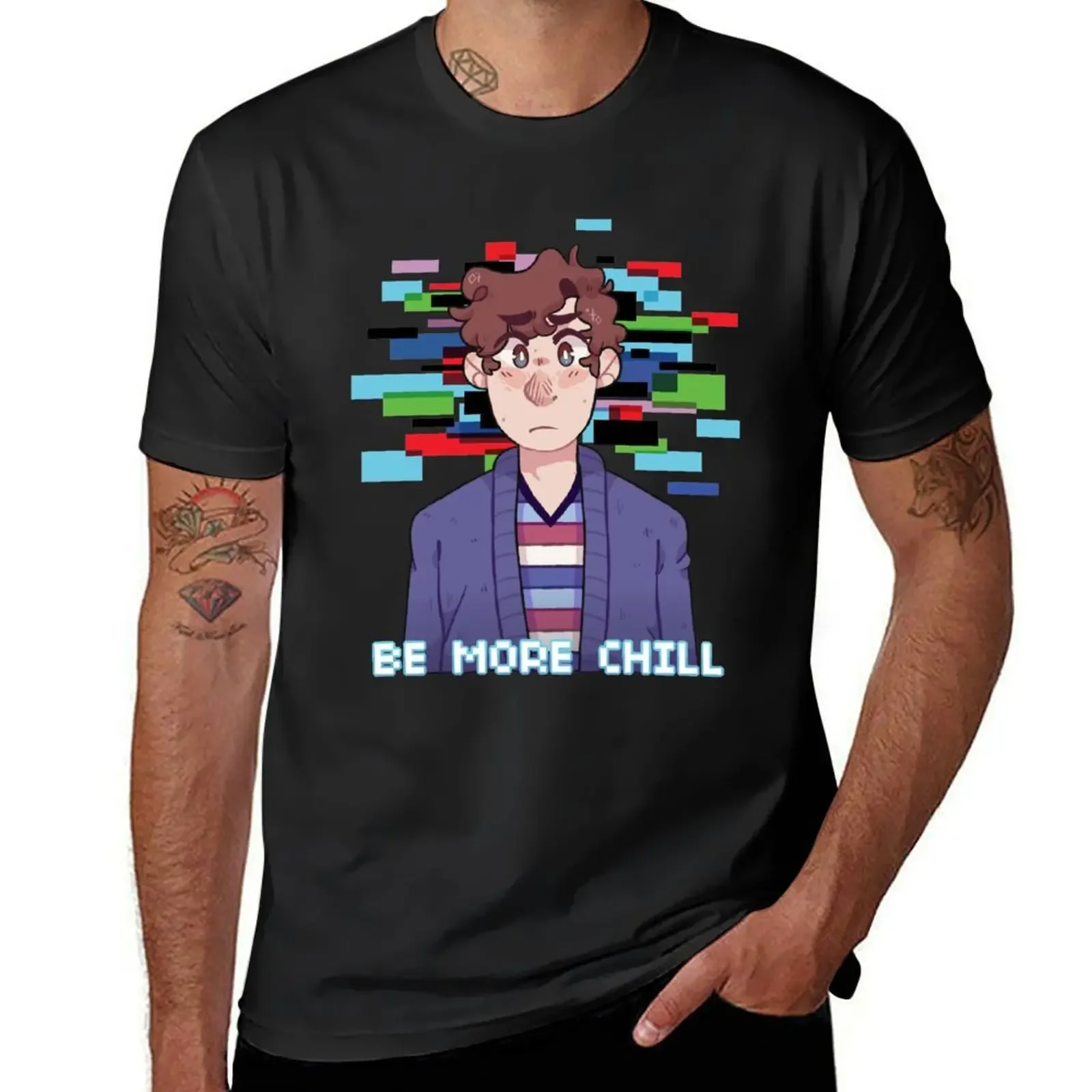 Be More Chill - Jeremy Logo T-Shirt plus size tops anime customs design your own cotton graphic tees t shirts for men