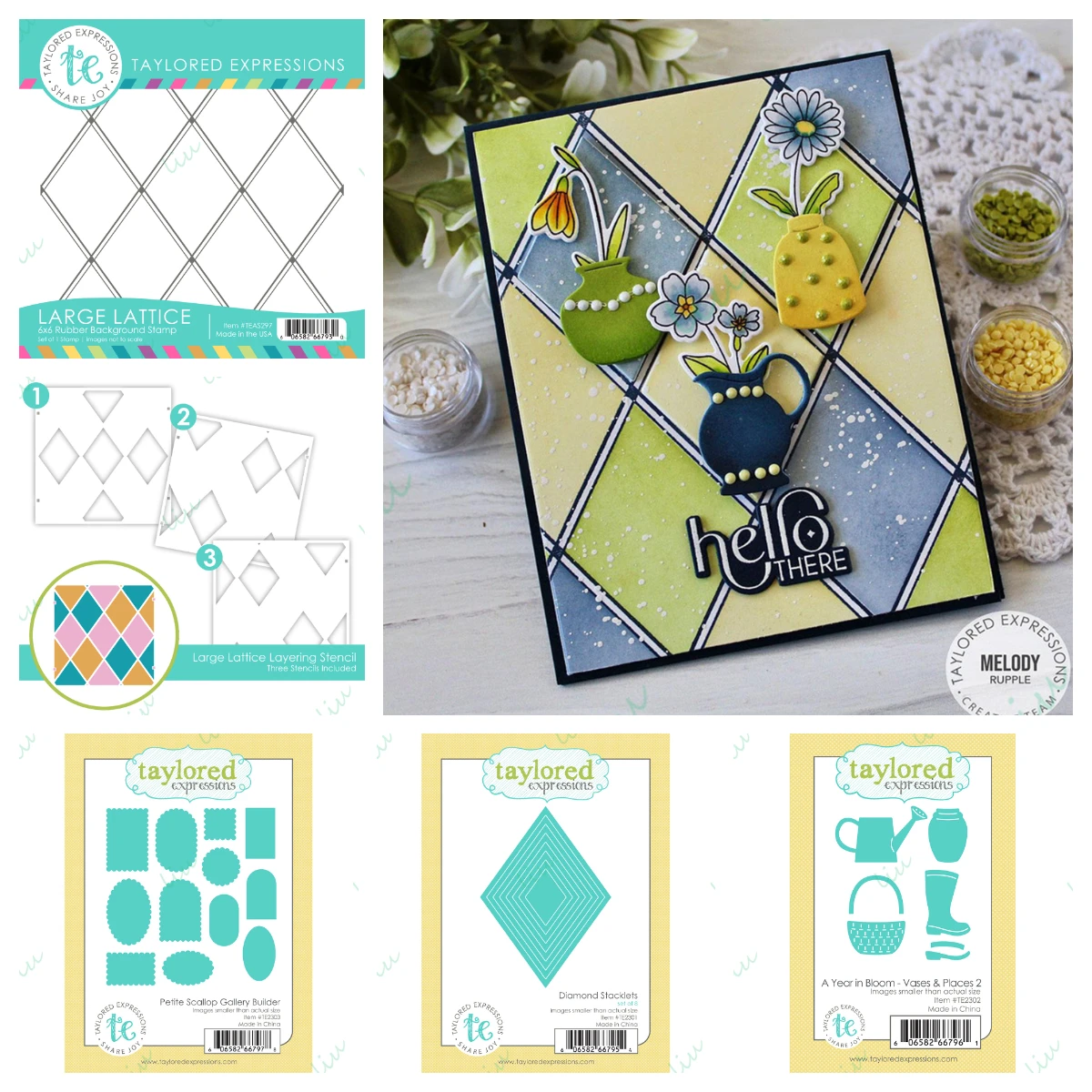 

2025 May New Metal Cutting Dies and Stamp Stencils for DIY Card Stencil Paper Cards Handmade Large Lattice Scallop Gallery Vases