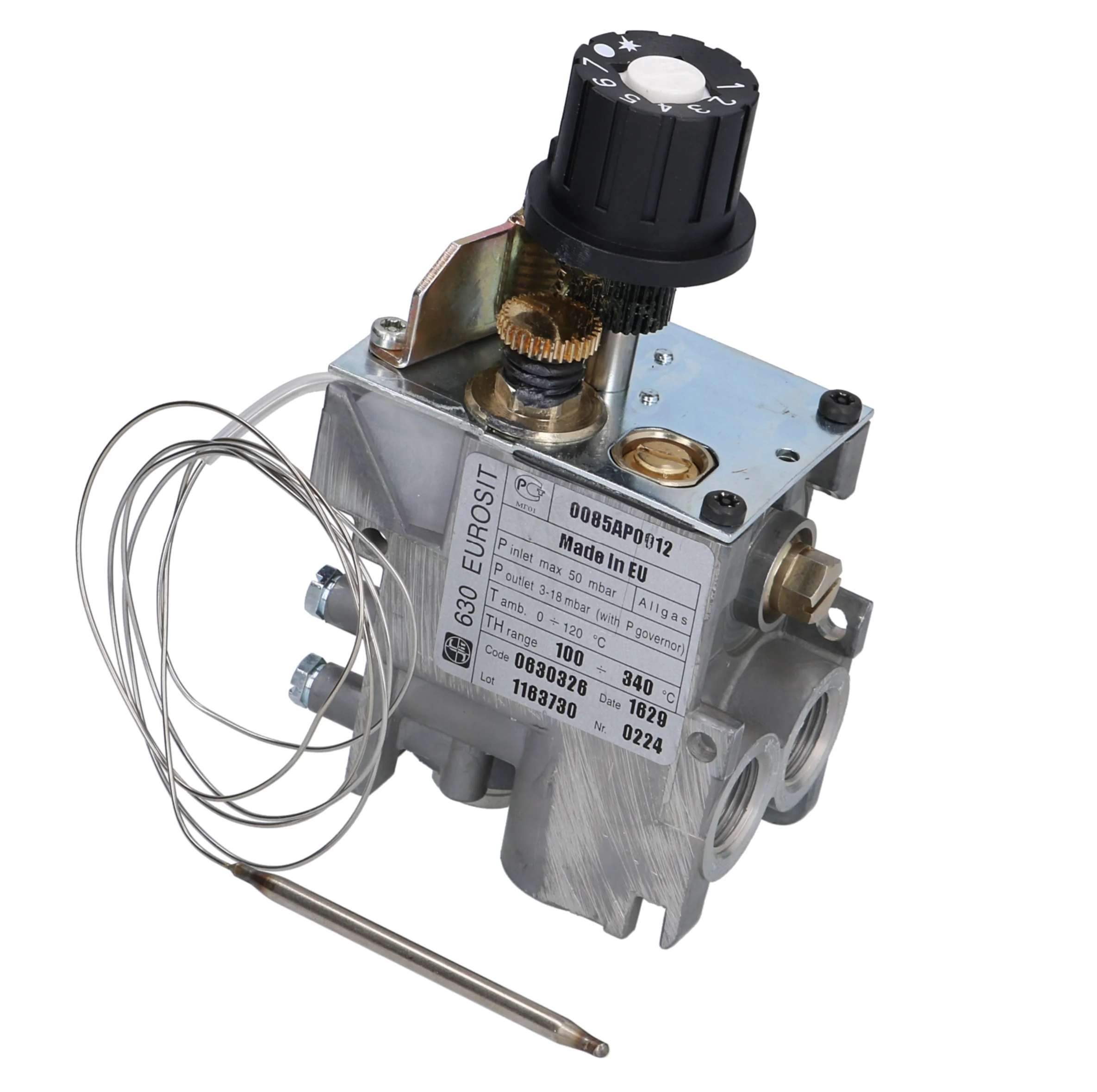 SIT 0.630.310 Gasthermostat Serie 630 Eurosit max. Temperatur 340 C