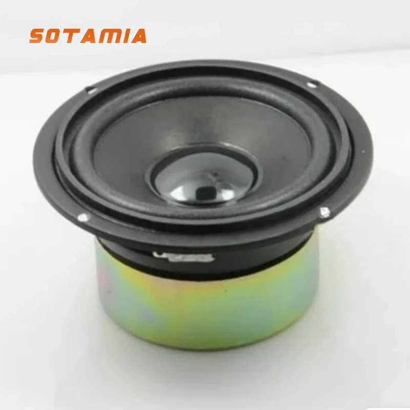 SOTAMIA 1 шт. 4-дюймовый полнодиапазонный динамик 8 Ом 30 Вт большой магнитный чехол антимагнитный бумажный конус бытовой электрический динамик
