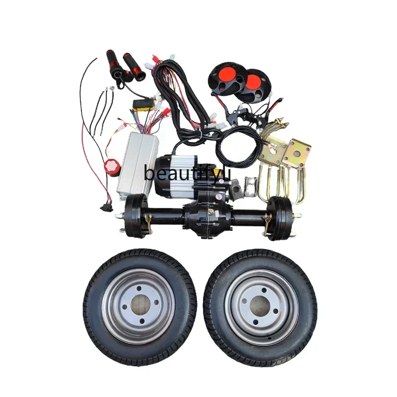 zqElectric Trolley Rear Axle Motor Construction Site Trolley Platform Trolley Accessories Rear Axle Motor Chassis Accessories