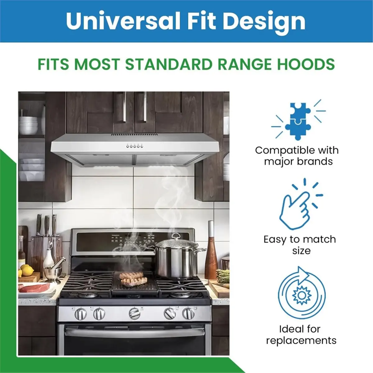 

Новинка 2026 года заменяет 706012, сменный алюминиевый фильтр вытяжки для Y706012 — 2 шт.