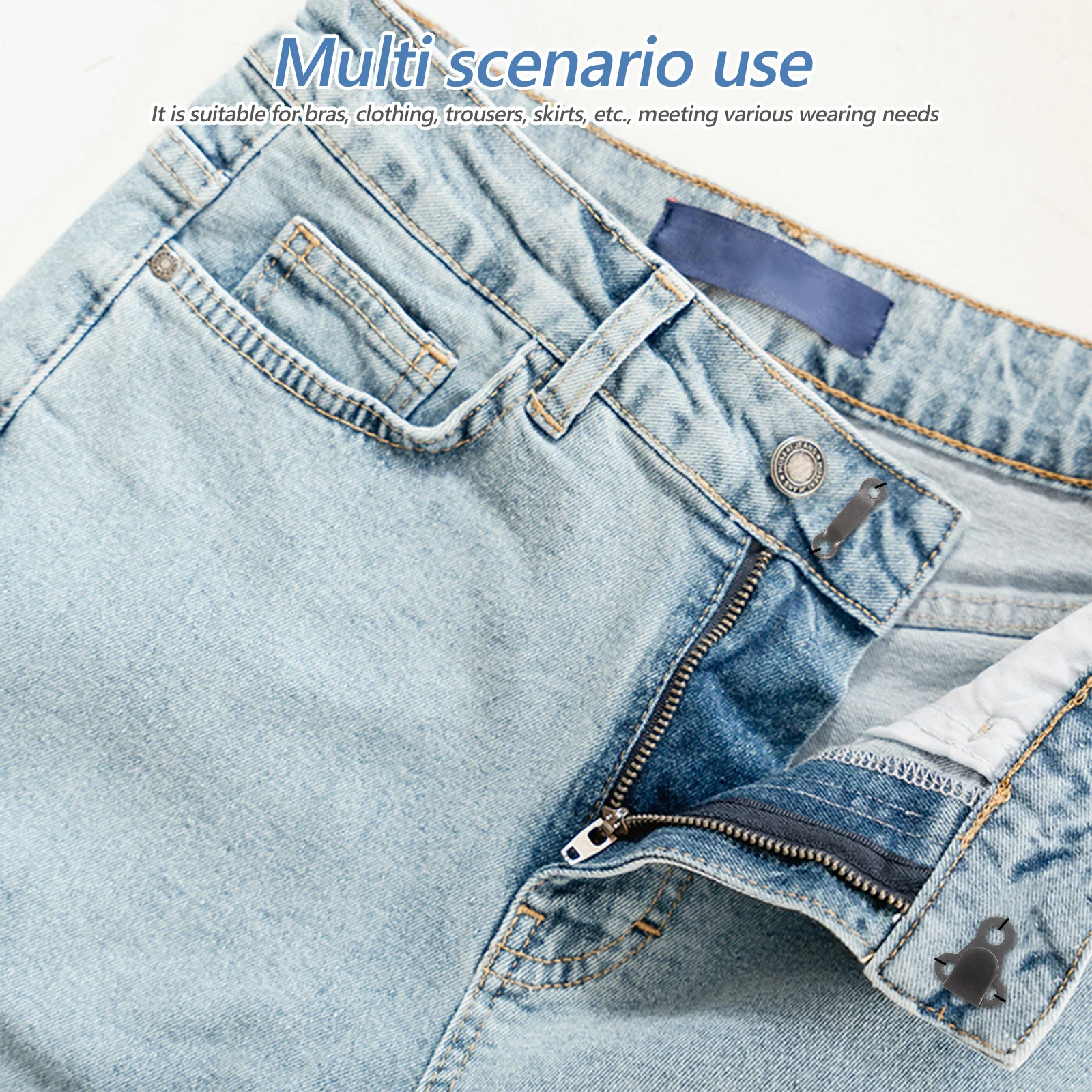 

20Pcs Invisible Dark Grey Sewing Hook and Eye Metal Fasteners for Bras Trousers Skirts Clothing Sewing Closure