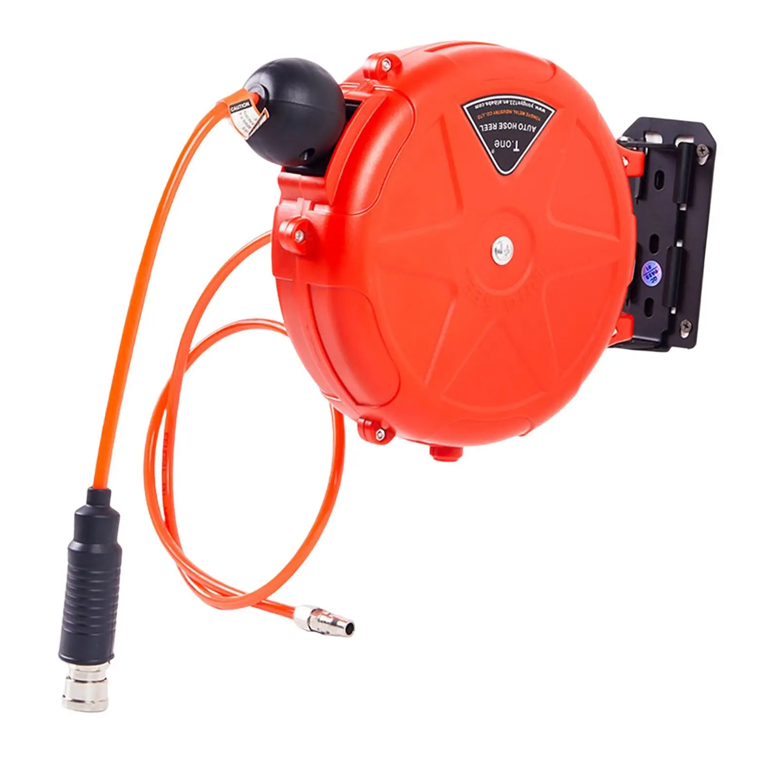 Automatic Retractable Air Hose Reel Compact Automatic Locking Automatic Rewind for Watering Workshop Garden Outdoor Car Washing