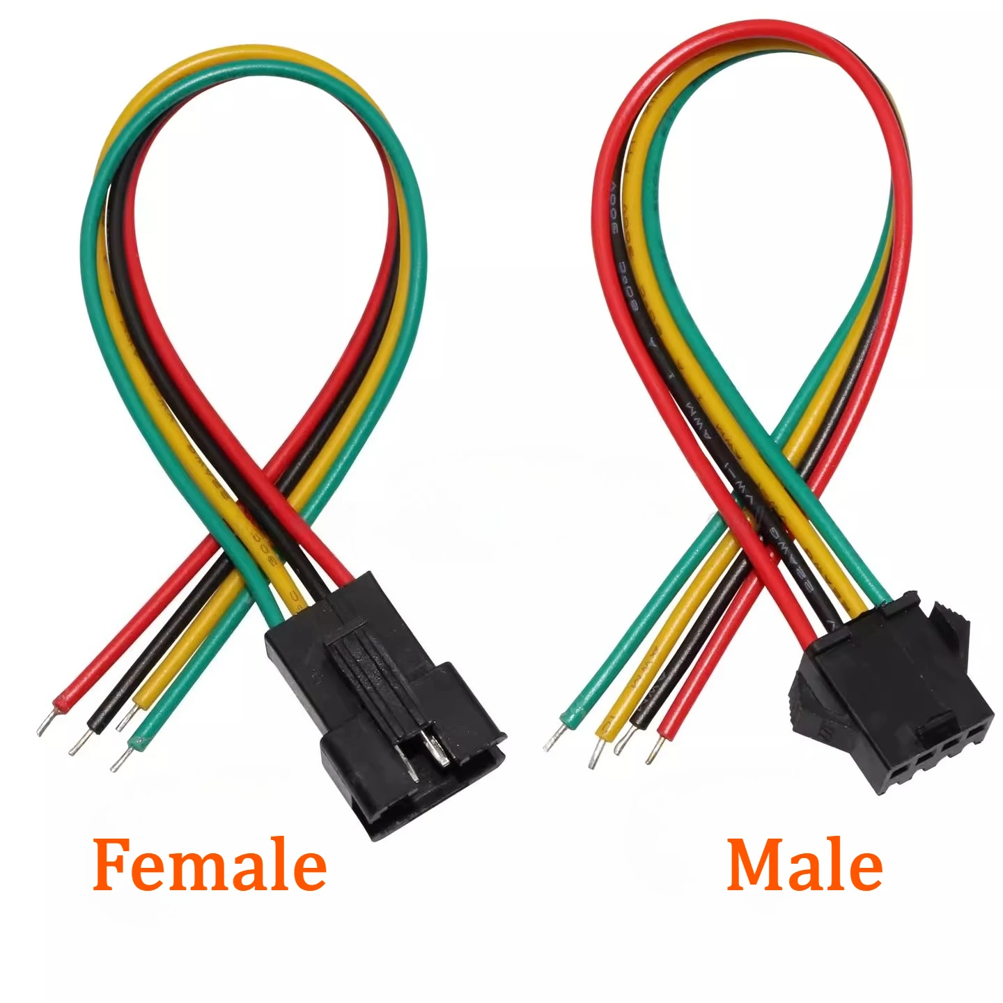 SM2.54 22AWG Cable 2/3/4/5/6-12Pin Plug Socket Male Female 10/15/20/30/50cm Connector LED Strip Light Adapter Wire Harness - view 3