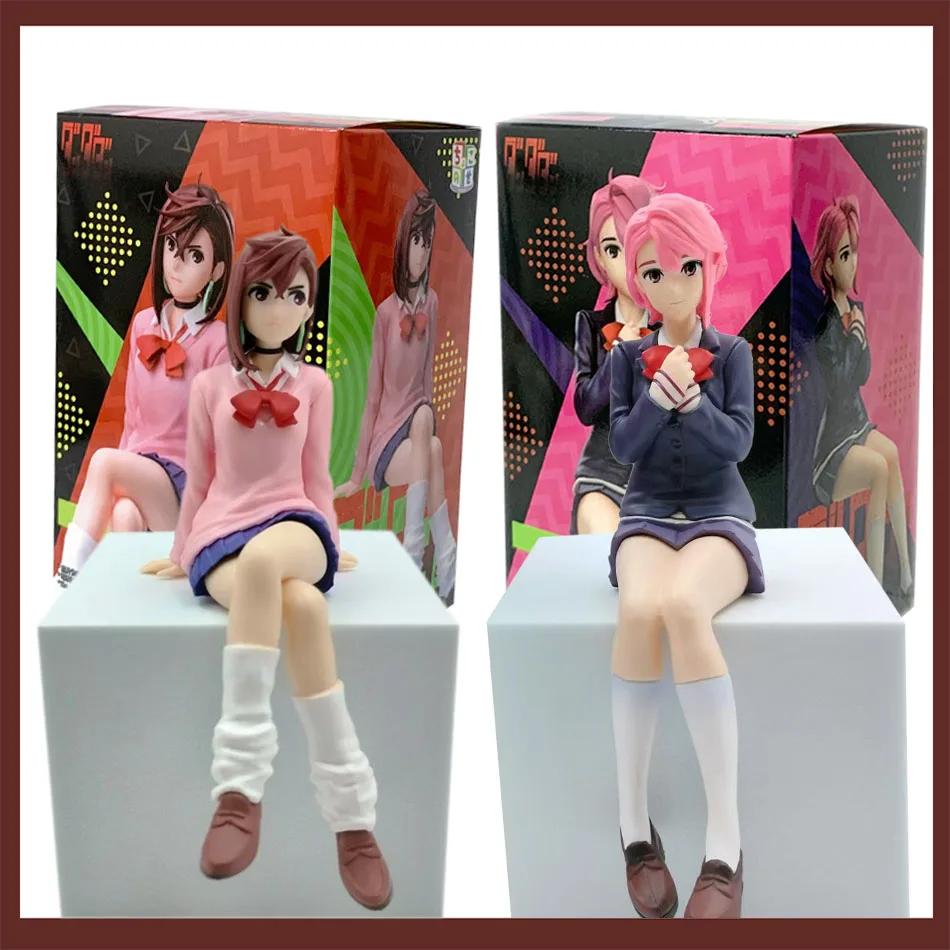 New Anime Dandadan Ayase Momo Shiratori Aira Sitting posture PVC Model Toy Action Figures Gift