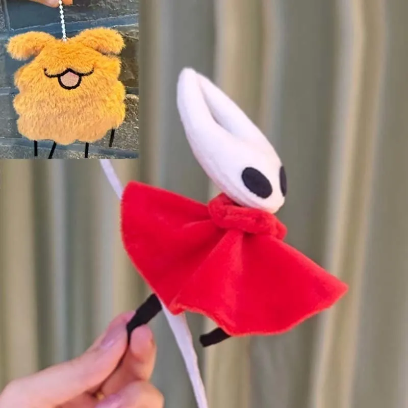 

НОВЫЙ плюшевый брелок Hollow Knight Silksong Hornet, милый мультяшный шершень, мягкая кукла, сумка, кулон, орнамент, игрушка, фанаты, подарок на день рождения