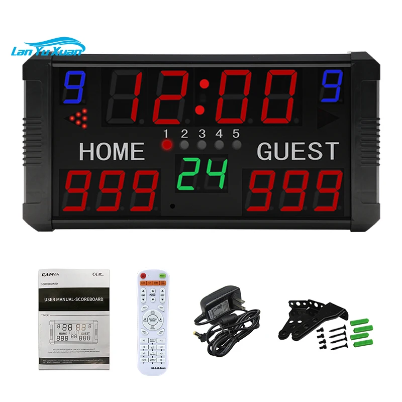 

14 Digits Led Indoor Basketball Game Electronic Scoreboard Digital Soccer Volleyball Scoreboard