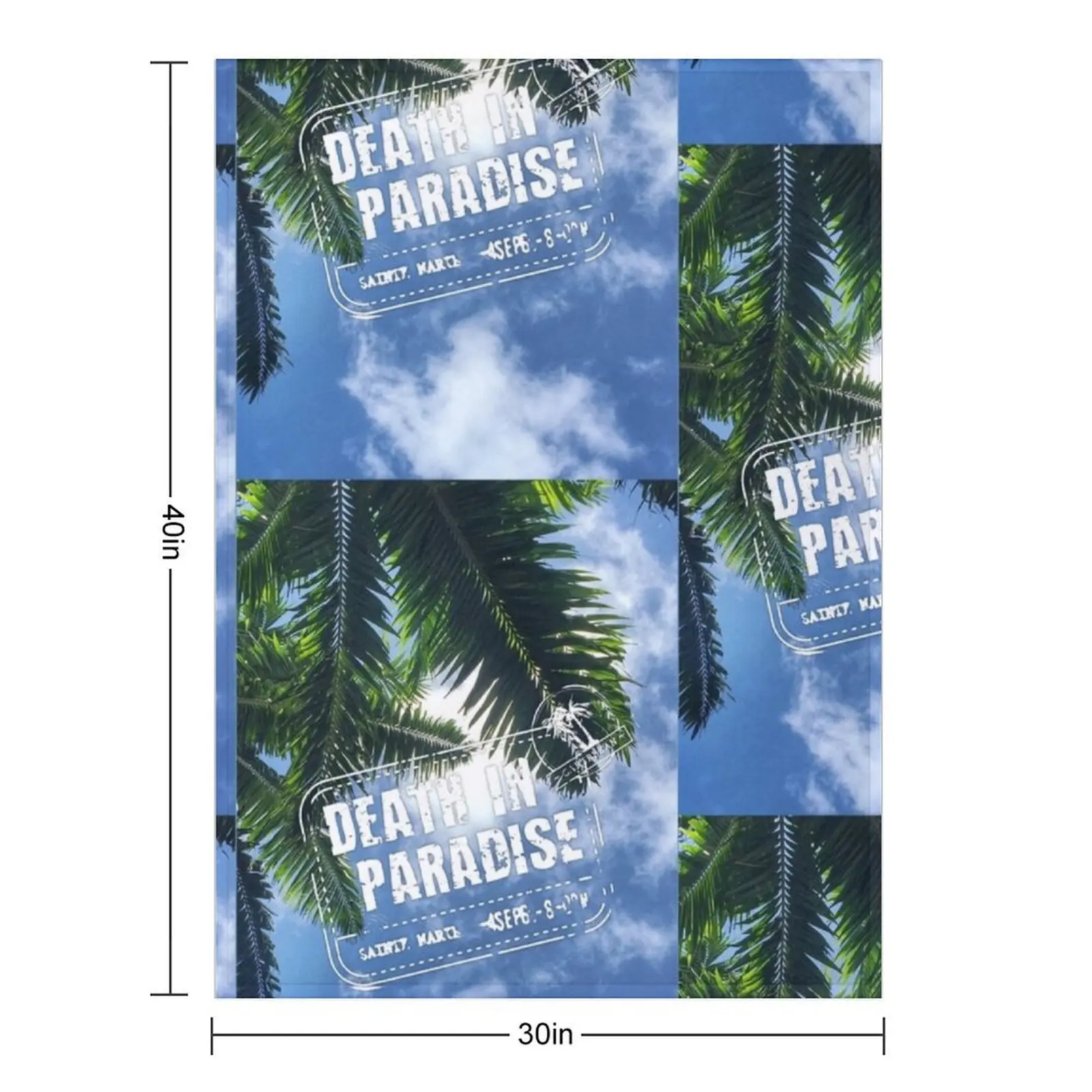 BBC Death in Paradise Logo Throw Blanket Bed covers Blankets Sofas Of Decoration Sofa Hairys Plush Luxury Brand Blankets