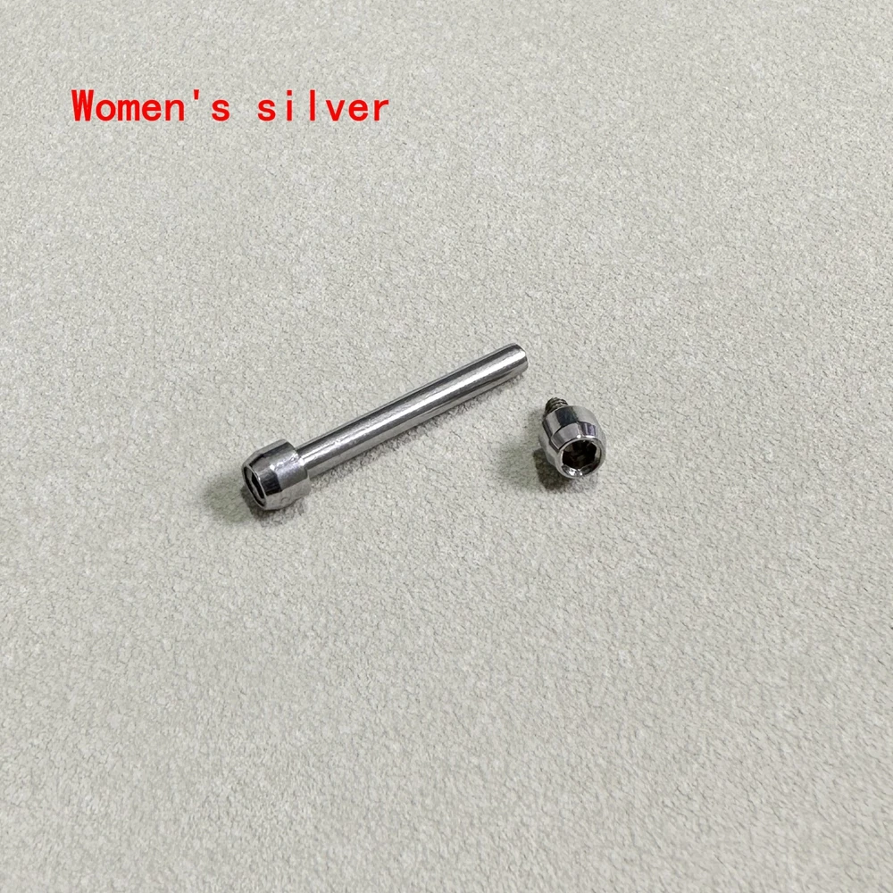 Es adecuado para tornillos Tissot T048, eje fijo de acero inoxidable, oro rosa/negro, sujetadores para correas de reloj para hombres/mujeres