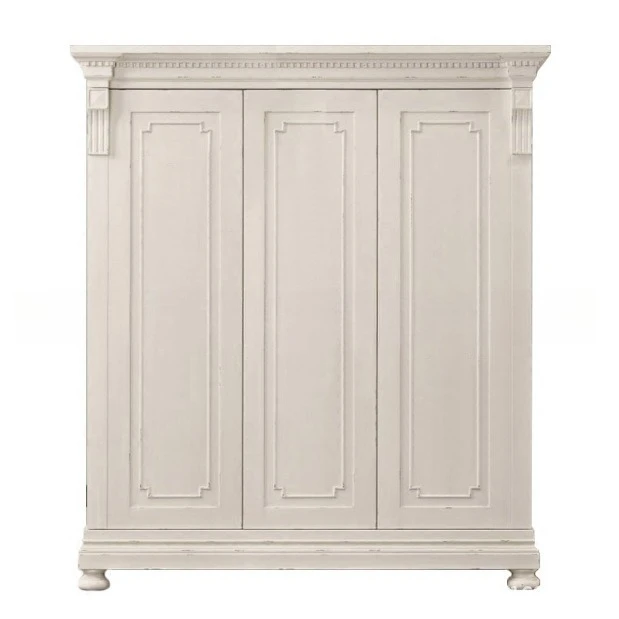 

Bedroom solid wood door, wardrobe, classical oak carving, retro wardrobe