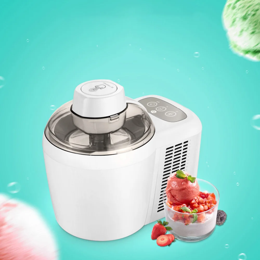 Household DIY Ice Cream Machine Small Automatic Ice Cream Maker Cone Machine Homemade DIY Fruit Ice Cream Maker