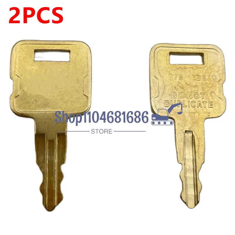

2/5PCS Ignition Key 278-1585 for Caterpilla Excavator Dozer