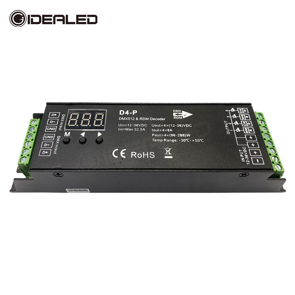 Imagem -03 - Controle para Parede 1236v Dmx 512 Interruptor de Parede Painel Touch Controle de Saída T13 Sinal Tira de Led