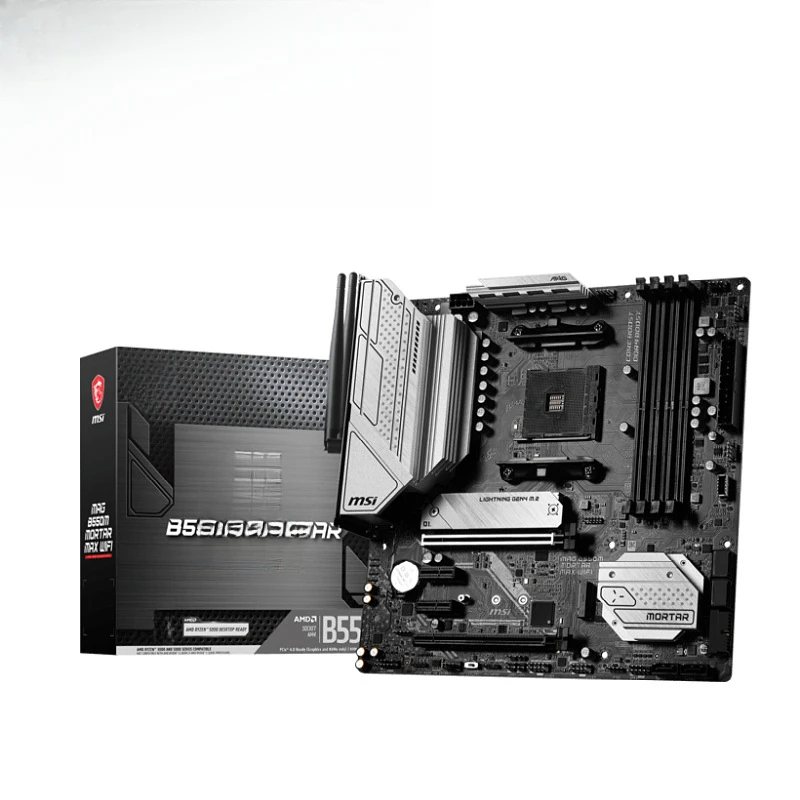 Mag B550m Mortero Max WiFi Mortero Computadora Placa Base Soporte AM4 Interfaz CPU