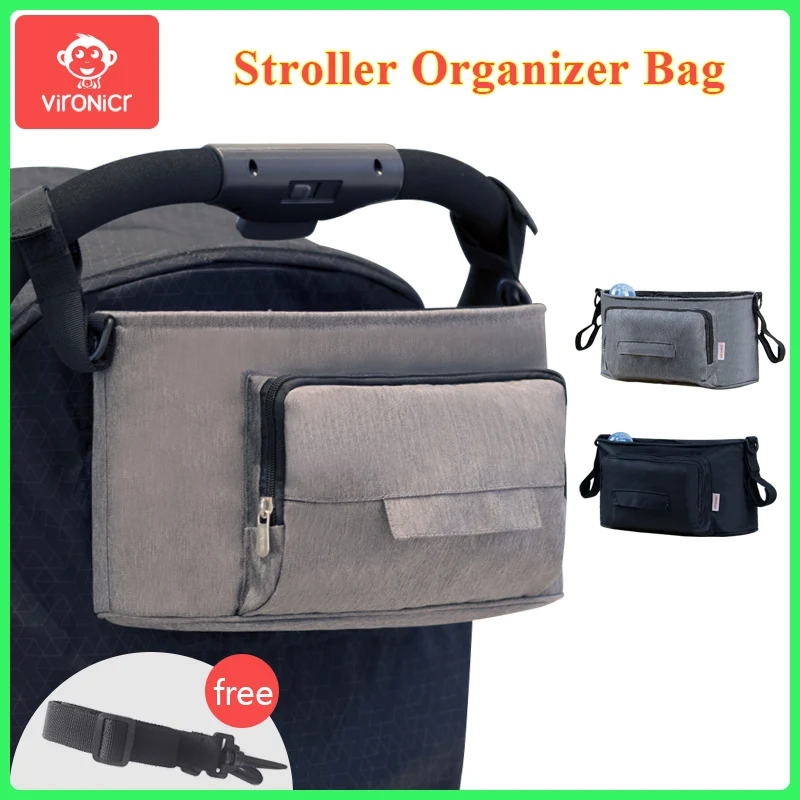 Universal Buggy Baby Pram Organizer Bottle Holder Multipurpose Baby Stroller Accessory Stroller Caddy Storage Diaper Nappy Bag