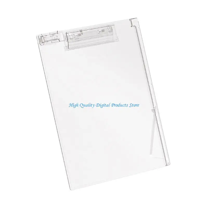 測定スケールとペンクリップを備えたU2Jeアクリルクリップボードオフィススクールの12.8x9inch