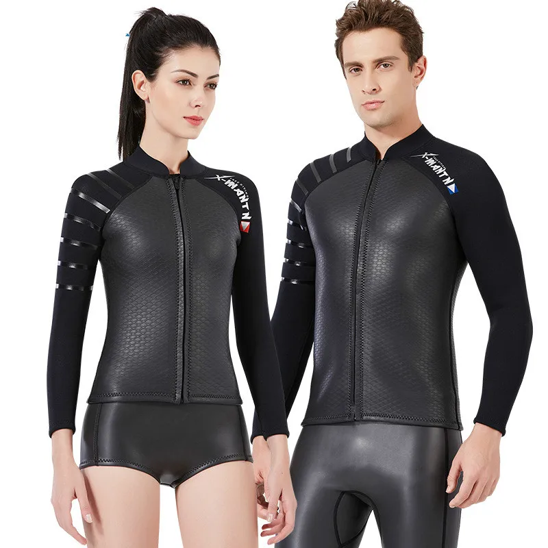 3mm Premium CR Neoprene Wetsuits Men's Premium Neoprene Suit Man and Women Jacket Light Skin Wetsuit for Men Women