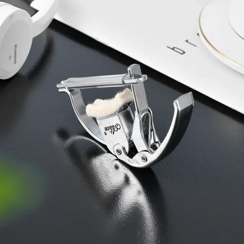 Alice A007B Chrome Metal Wool Pad Acoustic Classical Guitar Capo Key Clamp Change Universal for Acoustic/Classical Guitar