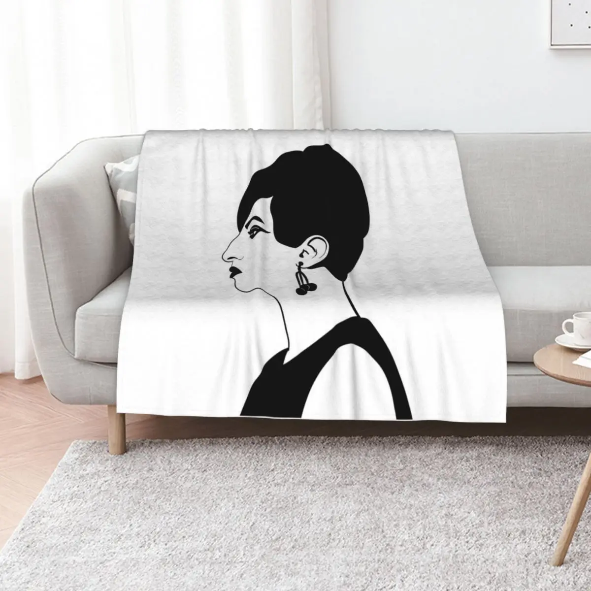Barbra Streisand Profile Throw Blanket Large For Decorative Sofa anime blankets ands Thermals For Travel Flannel Blankets