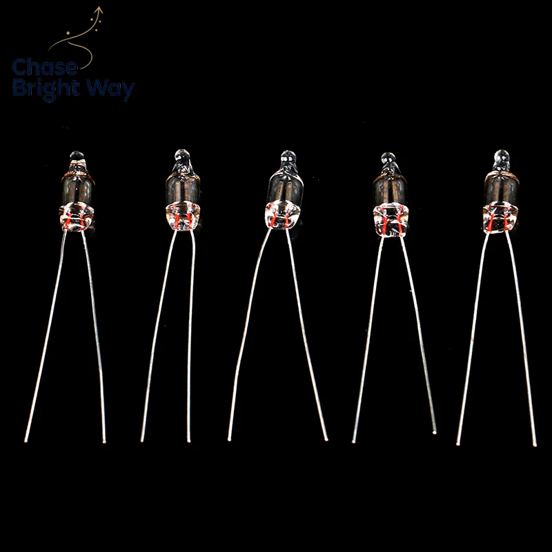 20Pcs Neon Indicator Light Red Signs 5mm Neon Lamp Glow 5X13mm 220v Neon Indicator Bulbs Switch Button Bulbs