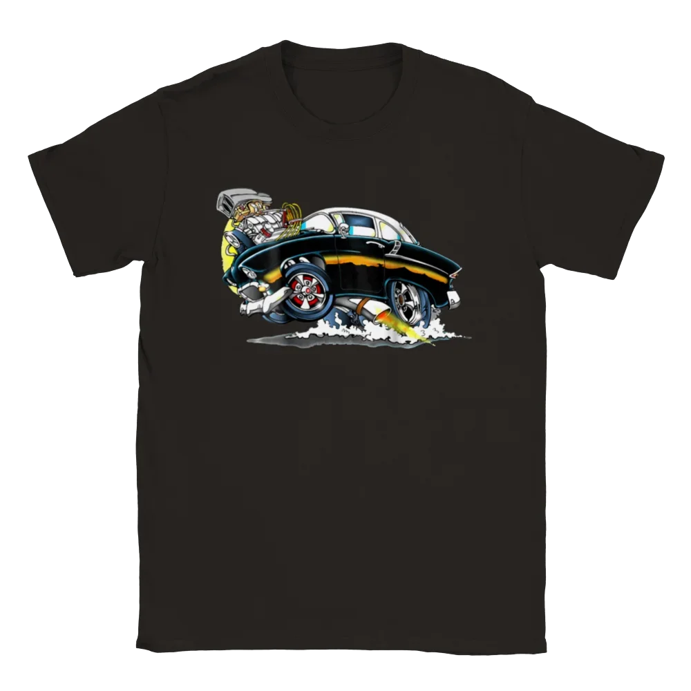 Unisex T-shirts for Men Women Summer Tees Cotton Luxury brand vintage oversizedClassic Street Rod T-shirt image 3