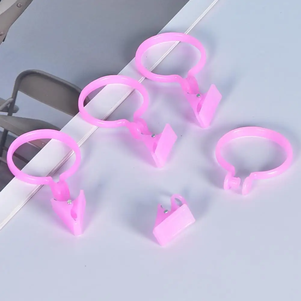 Curtain Holder Reusable Curtain Buckle Detachable Wide Application  Unique Shower Curtain Rod Hook