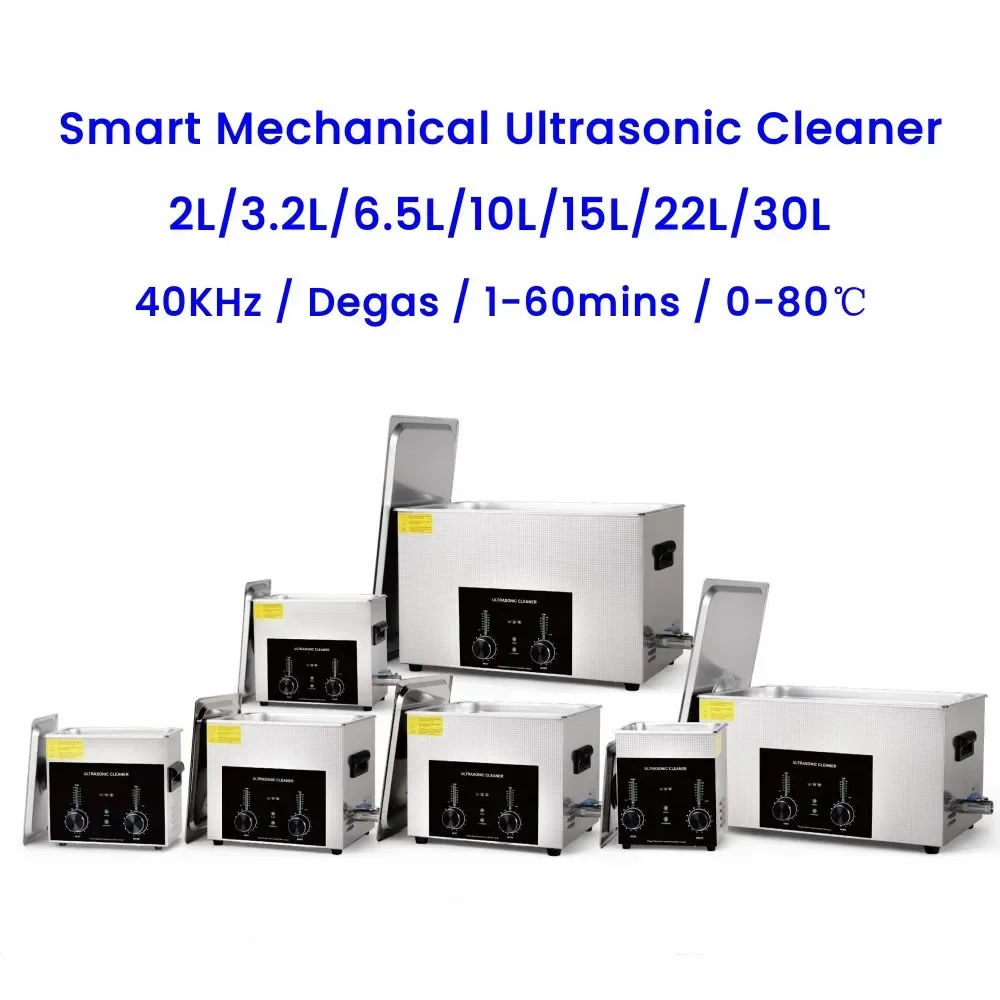 2025 New Design Smart Mechanical Ultrasonic Cleaner 6.5 Liter With Degas Function