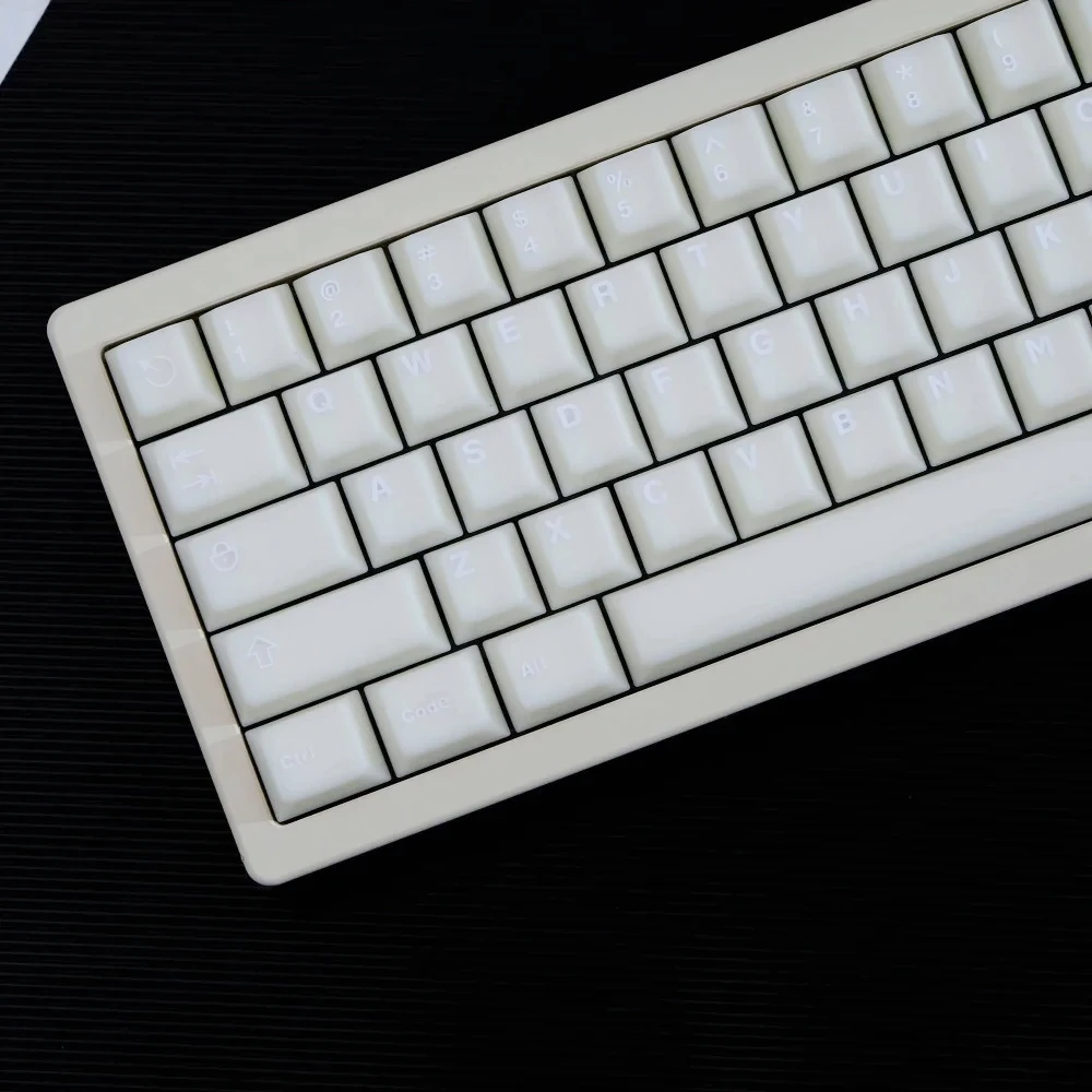 

GEFENSI White Jade Cherry Keycaps PBT 154 Keys 2 Colors For 60/64/84/98/108 Gaming Mechanical Keyboard MX Switch