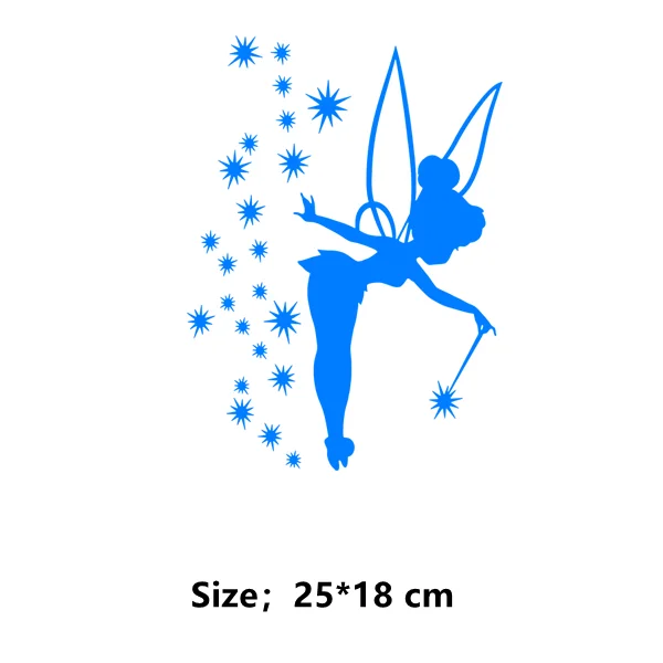 Tinker Bell Patches for clothes thermo-stickers for children stripes on clothes Washable